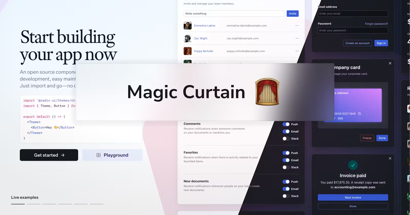 How to create a magic curtain effect with a few lines of code ✨ - featured image